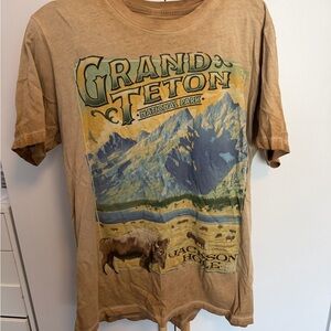 Grand Teton National Park Graphic Tee - Brown